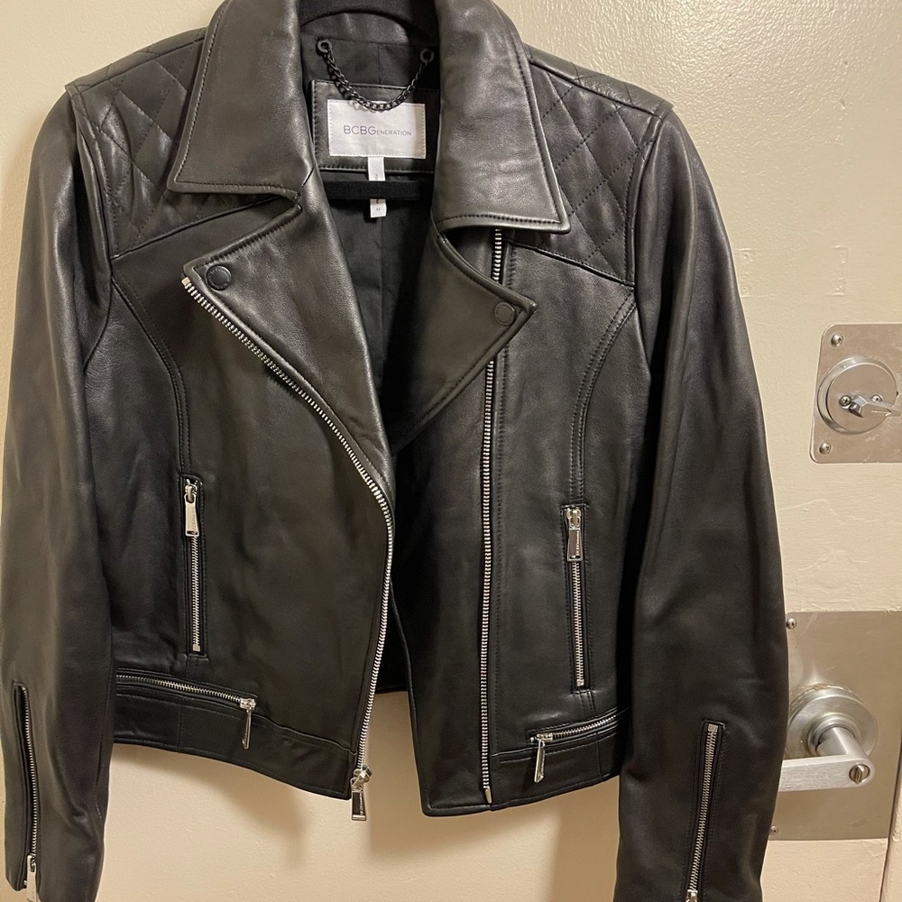 ❗️BCBGeneration 100% Lamb Leather Jacker NWT❗️